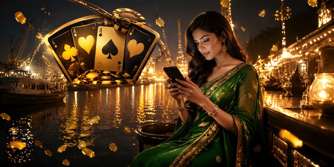 খুলনায় শাড়ি পরা মডেলের সাথে তিন পাত্তি ভিআইপি গেম